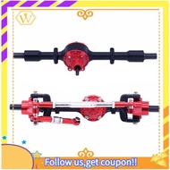 【W】Metal Front and Rear Axle Set for WPL C14 C24 C34 C44 B14 B24 1/16 RC Car Upgrades Parts Accessories,Black