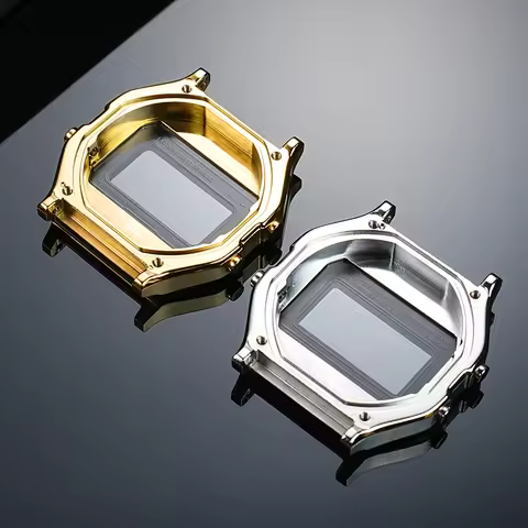 Metal Watch outside Case For Casio Small Square Watch A158 A159W F91 Stainless Steel Watch Case Modi
