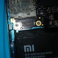 Konektor FPC Lcd Xiaomi Mi A2 / Mi 6X di mesin 40 pin Fpc Lcd Mi A2 Mi 6X
