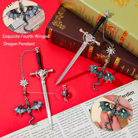 1/3PCS Fourth Wing Dragon Sword Bookmarks Fantasy Gothic Bookmarks Fourth Wing Enthusiasts Reading A