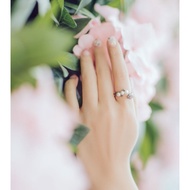 Korean Ring 16K Black Gold Rose Pearl