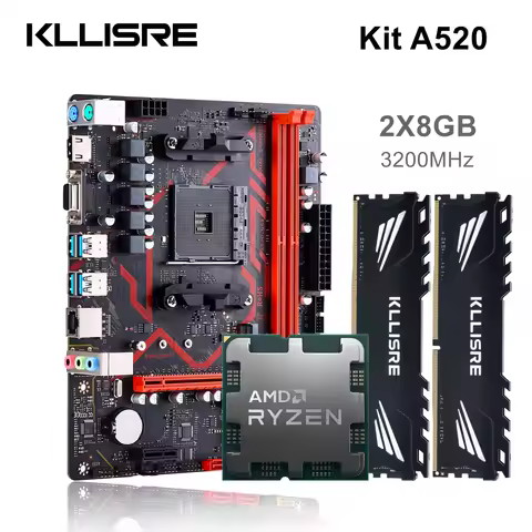 Kllisre A520 kit AMD Ryzen R5 3600 cpu DDR4 16GB 3200MHz memory motherboard