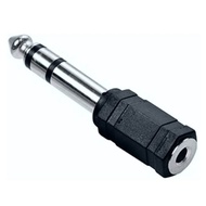 Converter,konverter sambungan mic kecil ke besar male to pamale 3,5mm ke 6,5mm mono atau stereo/mono