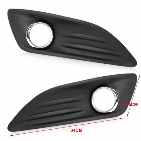 1*Pair Front Left + Right Car Fog Light Cover For Ford For Fiesta MK7 2013-2017 Part Number:D2BZ1526