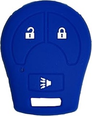Key Fob Cover for Micra Pulsar: 3 Buttons Silicone Key Fob Case Fit for Nissan Juke Qashqai Rogue Ro