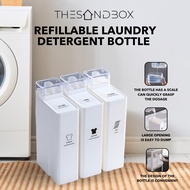 Laundry Detergent Dispenser - 1000ml Refillable, Softener Storage Bottle