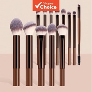 13pcs Makeup Brush Set. Includes 5 Chubby Handle Blush Brushes + 8 Slim Handle Detail Brushes. Found