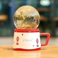 Starbucks Cup 23 Christmas Paper-Cutting Ballerina Ceramic Tabletop Crystal Ball Ornaments Mug 180ml♣3.29 Follow the store to prioritize