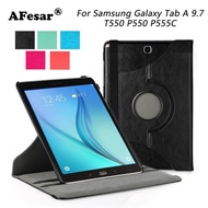 SM-T550 SM-P550 SM-P555 360 Degree Rotating Swivel Stand Auto Sleep cover case for Samsung Galaxy Tab A 9.7 Tablet case