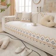 Bắc Âu dày bọc ghế sofa bằng vải bông cho phòng khách trái tim lót đệm sofa slipcovers chống trượt p