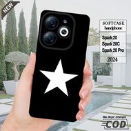 case TECNO Spark 20 -Spark 20C -Spark 20 Pro -Spark 20 Pro Plus -silikon hitam bening Lentur elastis