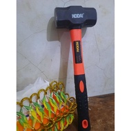 KODAI Stone Hammer Concrete Wall Material 3Lb Bogem Hammer 3Lb Ruber Handle
