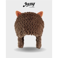 Jml28 Jussy Official Cute Sheep Horn Wool Hat 2 Types of Woolen Hats Keep Warm