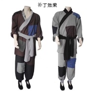 Ancient Hanfu Civilian People Beggar Costume Performance Costume Grandpa Poor Farmer Performance Cos