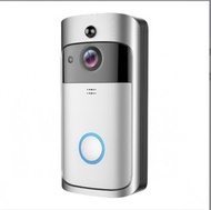 夜視WIFI遠端雙向可視對講V5智慧門鈴 video doorbell v5 720p black