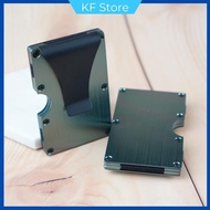 🛧(Ready Stock) Money Clip Aluminium Minimalist Wallet Ridge Inspired RFID protection, Metal Simple W