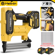 MELLWIN Cordless Electric Nail Gun 2 Mode Nailer/Stapler Gun Wireless Framing Nailer Tacker Tool For