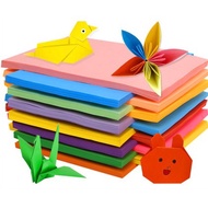 100pcs 10 Colors Folding Paper Colorful Double Sided Origami Crane Craft Sheets 10x10cm / 15x15cm