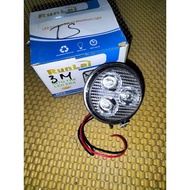 1 pair of 3 deep white hybrid lights for cars
