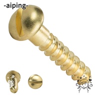 AIPING Wood Screws Slotted Drive Chipboard Hardware  Solid Brass