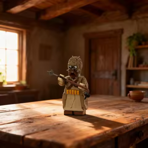 2037pcs MOC Tusken Raider Megafigure fits my Mask Star Battle Model Building blocks toys Christmas g