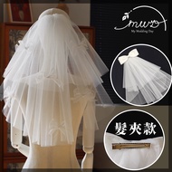 Ready Stock Transparent Yarn Bow Veil [Hairpin Style] WD0416▸Hair Clip Style Veil▸Dress Veil▸Hat Sty