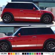 2Pcs Sticker Decal Stripe Kit for Mini Cooper R50 R56 F55 Door Handle Trim Emblem
