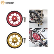 [Perfeclan] for Folding Bike 61mm Rolling Wheel for Transport Walking Pushing