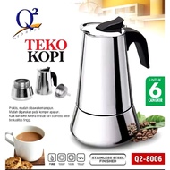 Expresso Stainless Steel Coffee Pot / Coffee maker Q2 8006
