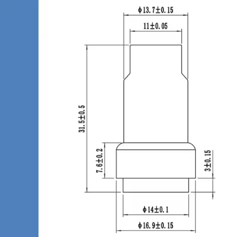 31.5MM 2 Ohm Seat Belt Inflator Tube Parts for Seat Belt Restore Stick Gas Generator All Socket Plug