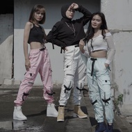 Amariel 1416__PATCHWORK cargo PANTS/Latest cargo PANTS/Korean style