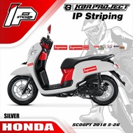 SCOOPY 2018 striping SCOOPY 2018 motor HONDA motor sticker variasi