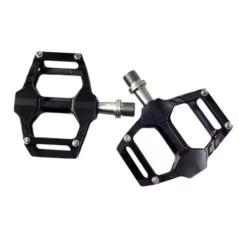 HT AR06T Bicycle Pedals, Lightweight Titanium Axle Flat Pedals, Compatible with Brompton, Birdy, Fol