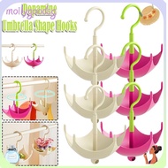 MOILYGOODSG Hooks, Rotatable Multifunctional Hat Storage Hook, Portable Umbrella Shape Closet Hanger