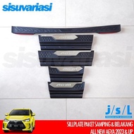 Sillplate Front and Rear Sill Plate/ for Agya Ayla 2023 2024 2025 Jsl Car Accessories