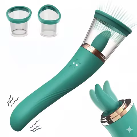 Women's Tongue Sucking Breast Vibrator G-spot Clitoral Stimulator Vagina Sucking Nipple Stimulating 