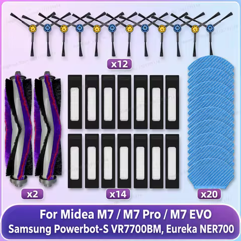 Fit For ( Midea M7 / M7 Pro / M7 EVO, Eureka NER700, Samsung Powerbot-S VR7700BM) Vacuum Parts Brush