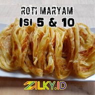 Roti Maryam Isi 5 dan 10 Pcs Mix Rasa Campur Original Coklat Keju Pandan Kopi Zilky Frozen Cane Cana