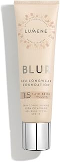 Lumene Longwear Blur Foundation SPF 15 for All Skin Types Medium Coverage with Arctic Cloudberry 30 