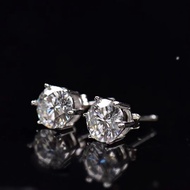 PT950 Platinum Earrings Girls New Style Trendy 18k White Gold Hypoallergenic Earrings Unique Tempera