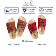 Dép Trẻ Em Dép DA BÒ THẬT NGUYÊN TẤM Bioline quai ngang đế trấu cho bé mã STK03