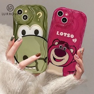 Compatible for IPhone 14 Pro Max IPhone 13 Pro Max IPhone 12 Pro Max IPhone 7 Plus IPhone 8 Plus Cartoon Wavy Curved Edge Dinosaur Silicone Phone Case