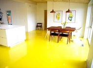 EPOXY FLOOR PAINT ( HE 6669 sunrise yellow HEAVY DUTY BRAND ) CAT LANTAI RUMAH / TOILET TILES / CEMENT / FLOOR ( 5L or 1L )