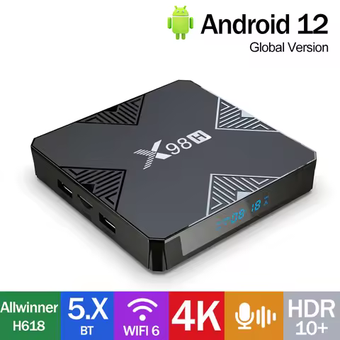 Original X98H WiFi6 Smart TV Box Android12 Allwiner H618 4K HDR10+ AV 2.4G/5.8G Streaming Media Play