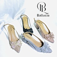 Ballucia - Geshia Heels Butterfly Ribbon Party Shoes