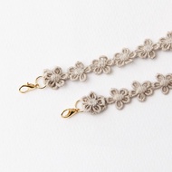 清炫才怡  口罩頸鍊 典雅蕾絲系列  05. Grey