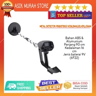 Metal detector pendeteksi emas koin silver dan benda besi lainnya yang terletak dibawah tanah bahan ABS dan Aluminium Panjang Total: Sekitar 90 cm Disk Detektor Logam: 16 cm dengan kedalaman maksimal 15 -20 cm