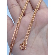 nirichstore สร้อยคอทอง น้ำหนัก2สลึง เครื่องประดับ ขนาด1มิล สีชมพูพิงค์โก์น่ารัก สร้อยคอผู้หญิง 0383