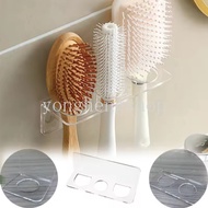 Acrylic Comb Holder Transparent Wall-Mounted shaver Comb Storage Rack Bathroom Accessories Multifunc