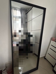 IKEA NISSEDAL 黑框全身鏡 150x65cm